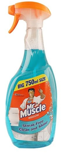 MR MUSCLE WINDOW & GLASS CLEANER SPRAY 750ML. 71098 PR708045 \\\KD11877