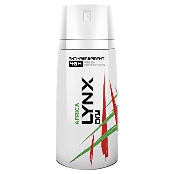 6 LYNX ANTI PERSPIRANT SPRAY 150ML - AFRICA. 90534 \\\KD11901
