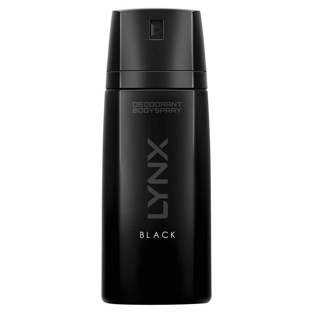 6 LYNX DEO BODY SPRAY BLACK 150ML. 71602 \\\KD11904