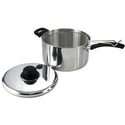 THE SAPPHIRE COLLECTION 25CM / 10" POLISHED DEEP CHIP PAN. P131 \\\KD11919
