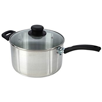 THE SAPPHIRE COLLECTION 25CM / 10" POLISHED SAUCE PAN WITH LID. P132 \\\KD11920