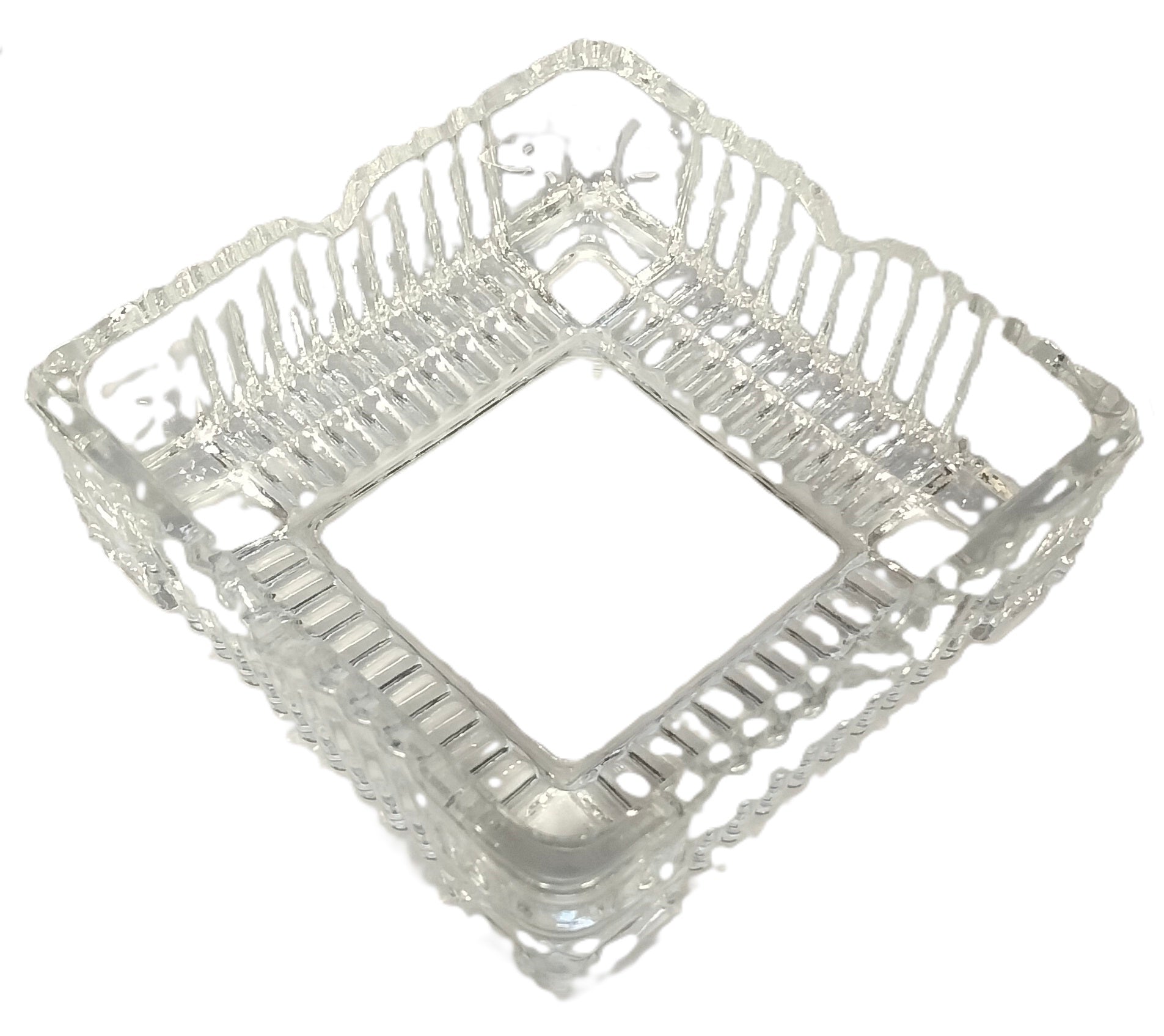 SQUARE GLASS ASHTRAY. JL1016 \\\KD11946