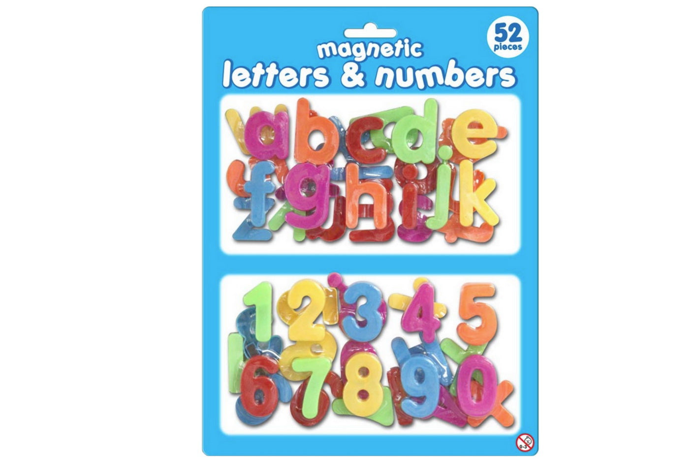 52 PCS PLASTIC MAGNETIC LETTERS ALPHABET & NUMBERS EDUCATION TOY. TY9025 \\\KD12087