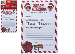 25 CHRISTMAS ELF REPORT CARDS NEW. 503049 \\\KD12097