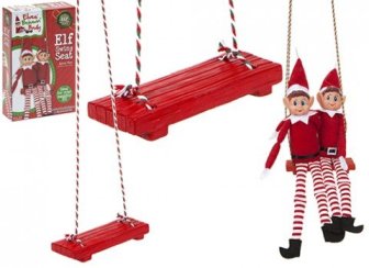CHRISTMAS ELF CORNER ELF SWING. 523098 \\\KD12099