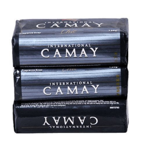 3 BARS CAMAY CHIC TOILET SOAP 125GM. CAMAYBLACK \\\KD12102