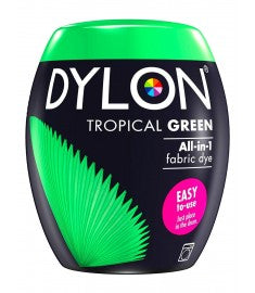 DYLON ALL IN ONE FABRIC MACHINE DYE POD 350G - TROPICAL GREEN NO. 3. 2205348  047402 \\\KD12111