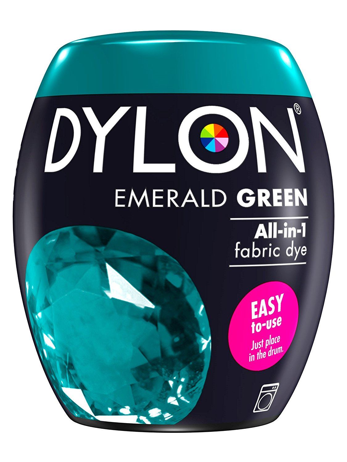 DYLON ALL IN ONE FABRIC MACHINE DYE POD 350G - EMERALD GREEN NO. 4. 2205090  047433 \\\KD12112