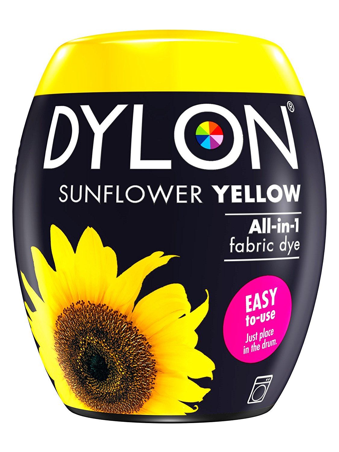 DYLON ALL IN ONE FABRIC MACHINE DYE POD 350G - SUNFLOWER YELLOW NO. 5. 2205317  047303 \\\KD12113