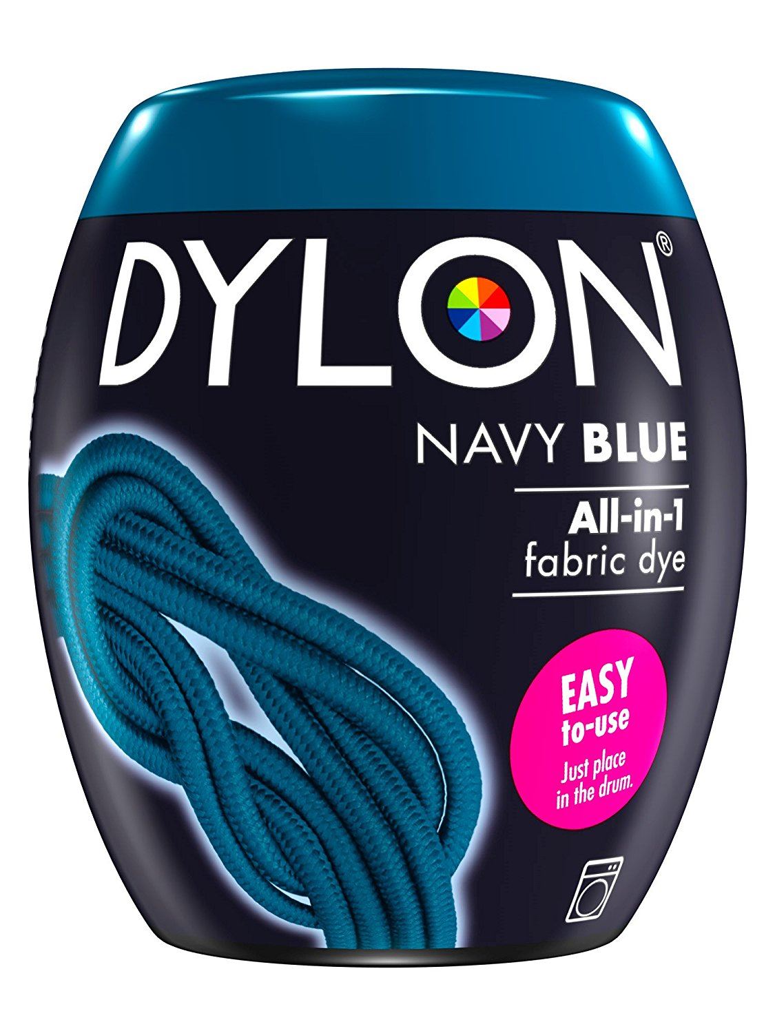 DYLON ALL IN ONE FABRIC MACHINE DYE POD 350G - NAVY BLUE NO. 8. 2762216  047198 \\\KD12116