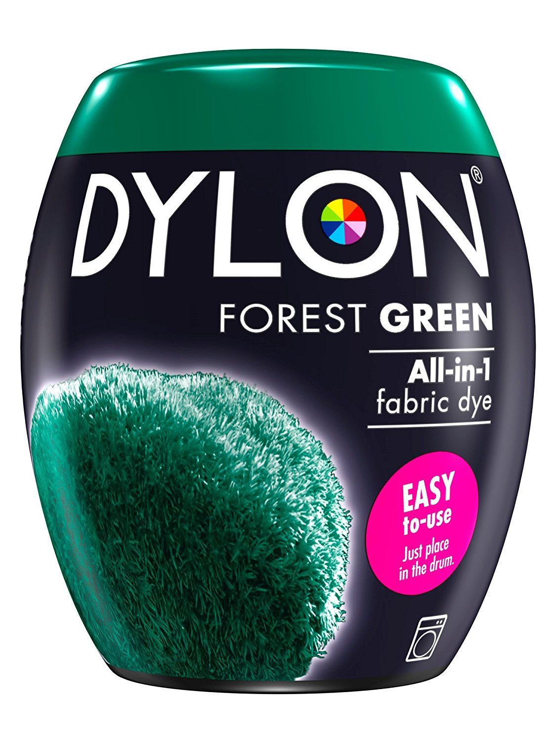DYLON ALL IN ONE FABRIC MACHINE DYE POD 350G - FOREST GREEN NO. 9. 2204718  047525 \\\KD12117