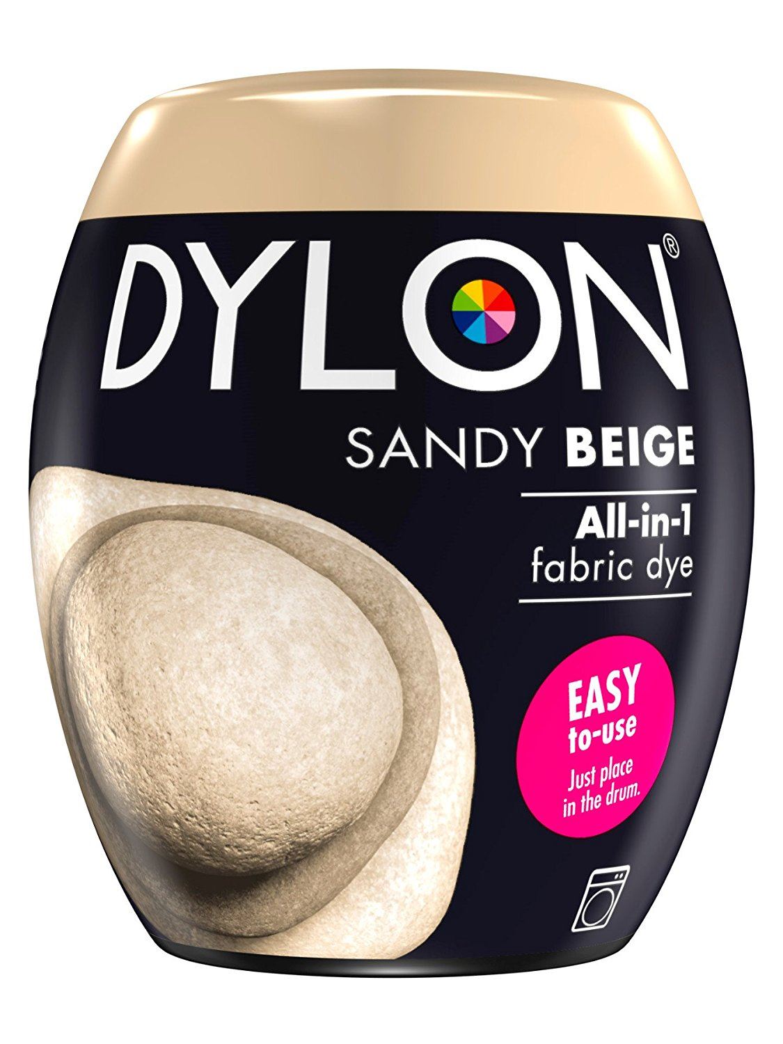 DYLON ALL IN ONE FABRIC MACHINE DYE POD 350G - SANDY BEIGE NO. 73. 2761259  047556 \\\KD12118