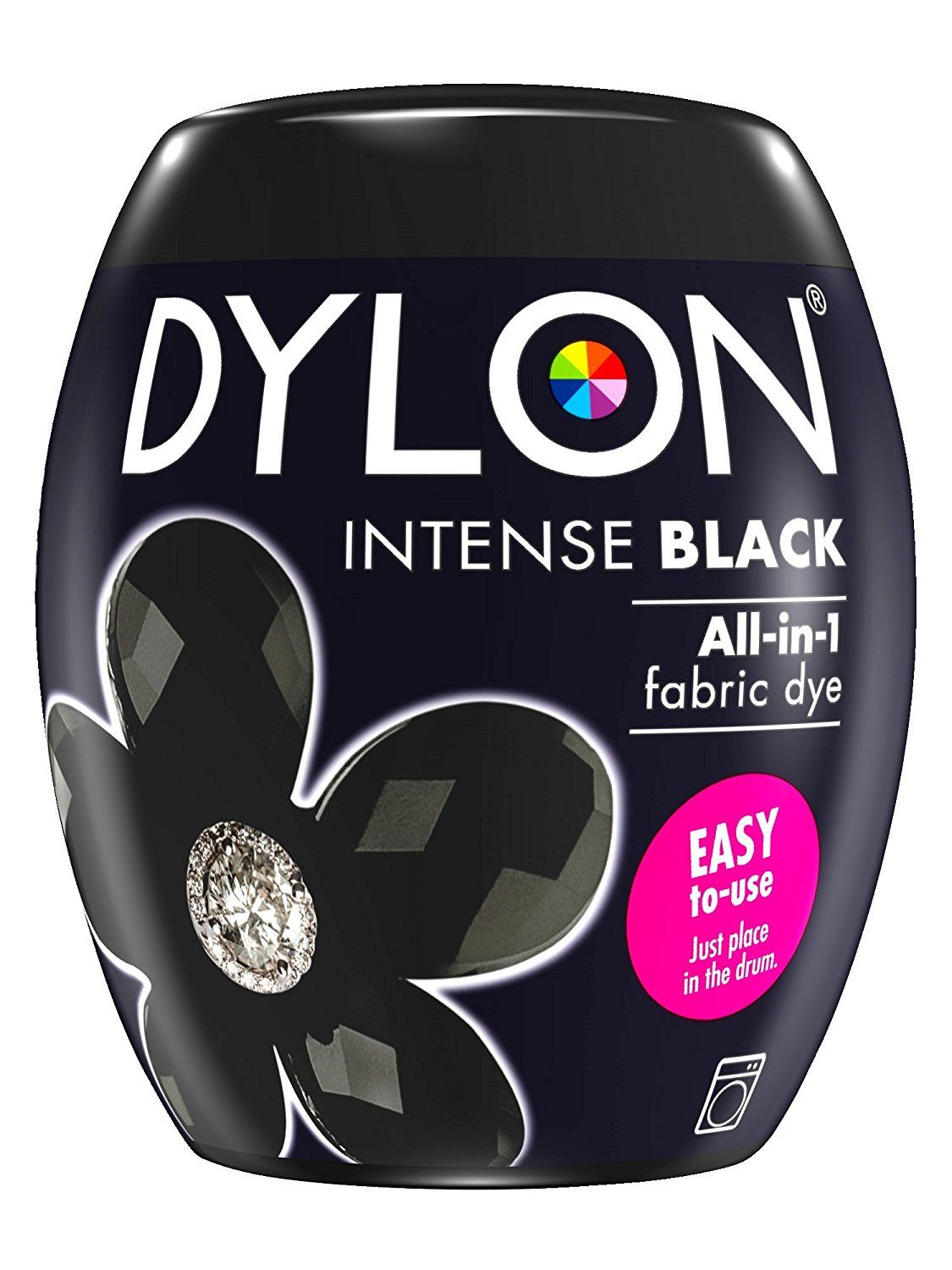DYLON ALL IN ONE FABRIC MACHINE DYE POD 350G - INTENSE BLACK NO. 12. 2762199  047167 \\\KD12121