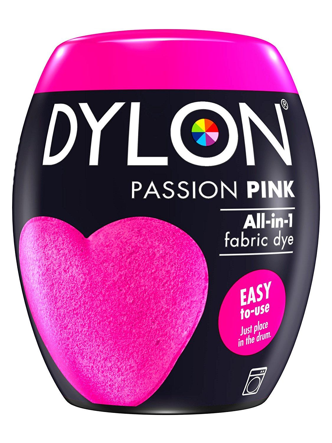 DYLON ALL IN ONE FABRIC MACHINE DYE POD 350G - PASSION PINK NO. 29. 2205150  047679 \\\KD12123