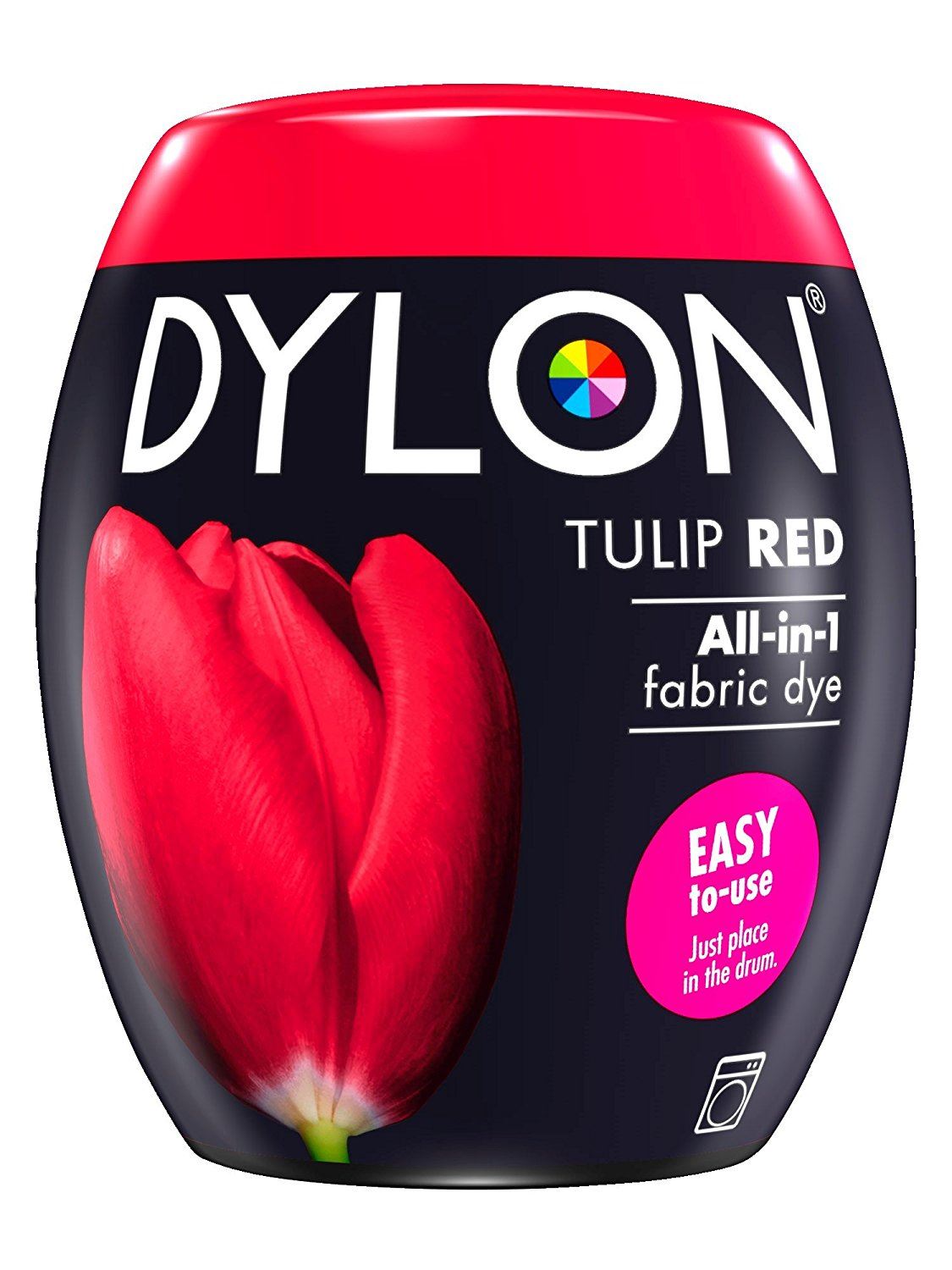 DYLON ALL IN ONE FABRIC MACHINE DYE POD 350G - TULIP RED NO. 36. 2761263  047259 \\\KD12126