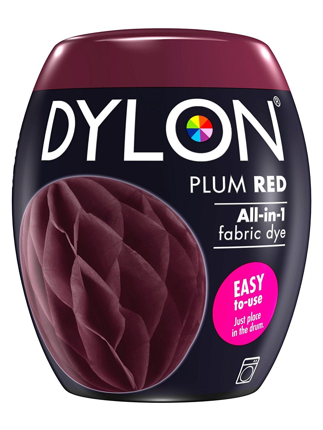 DYLON ALL IN ONE FABRIC MACHINE DYE POD 350G - PLUM RED NO. 51. 2761276  047792 \\\KD12128