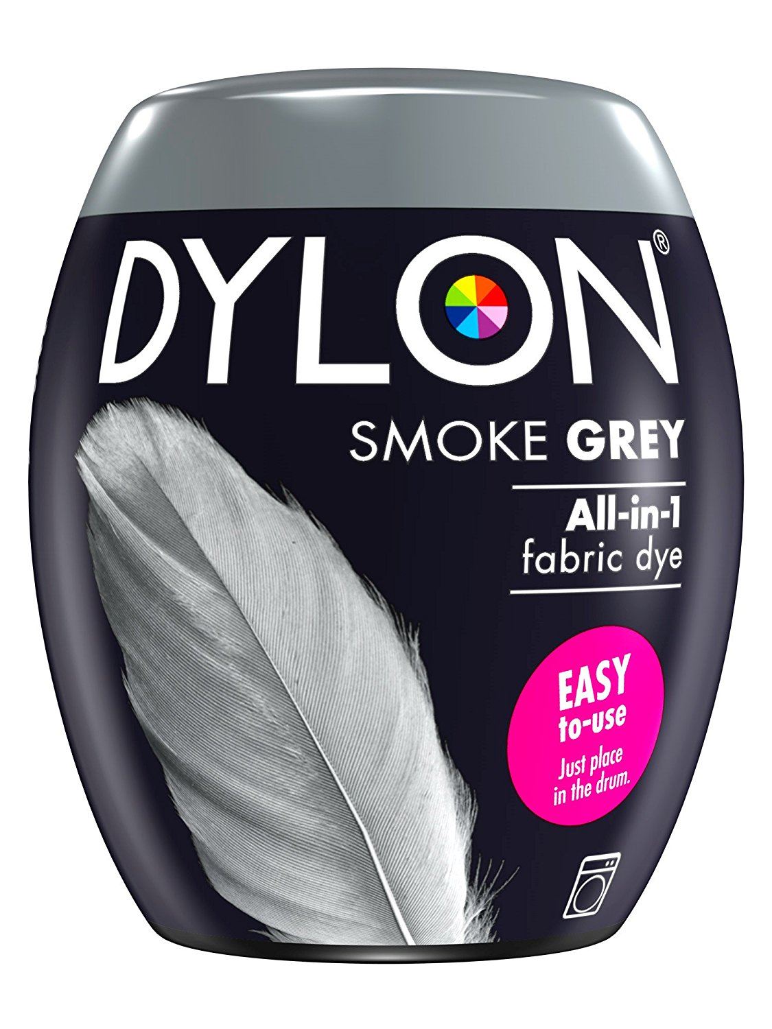 DYLON ALL IN ONE FABRIC MACHINE DYE POD 350G - SMOKE GREY NO. 65. 2761260  047228 \\\KD12131
