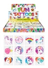 48 PACK X 12 MINI TATTOOS UNICORN DESIGN. N51384 \\\KD12146