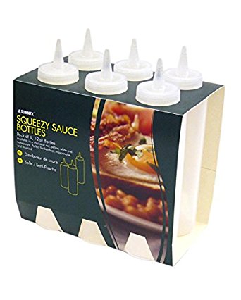 6 PACK SAUCE BOTTLE CLEAR 12OZ. M030016C \\\KD12148