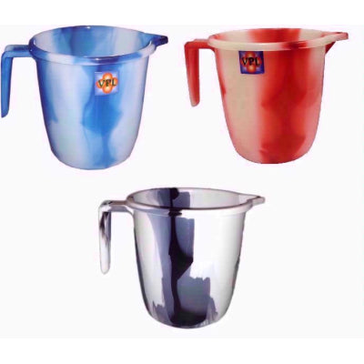 ASSORTED COLOUR PLASTIC MUG 1.5 LTR DOUBLE COLOUR. 1304D \\\KD12166