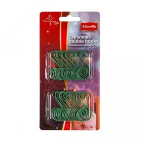 40 CHRISTMAS GREEN S HOOKS. 871125208202 \\\KD12180