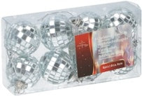 8 MIRROR BAUBLES 40MM. 871125298824 \\\KD12188