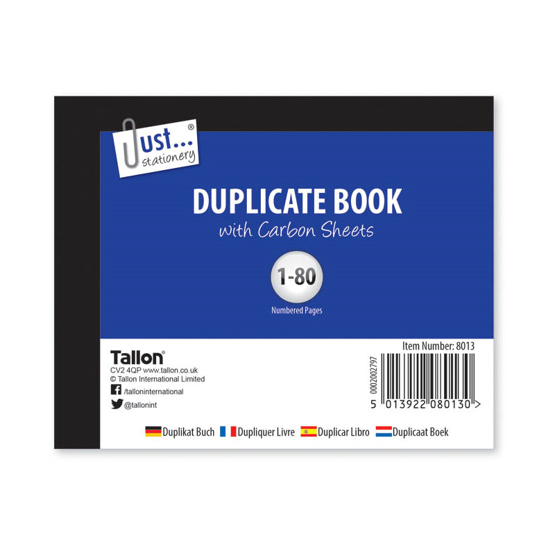 DUPLICATE BOOK - HALF SIZE 80 SHEETS. 8013 \\\KD12224
