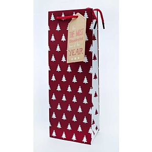 CHRISTMAS ICONS WITH GIFT TAG BOTTLE BAG. XBNEDB \\\KD12230