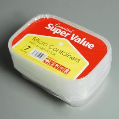MICRO CONTAINERS 4 PACK 1000 CC SUPER VALUE WITH LIDS. VMWC100 \\\KD12242