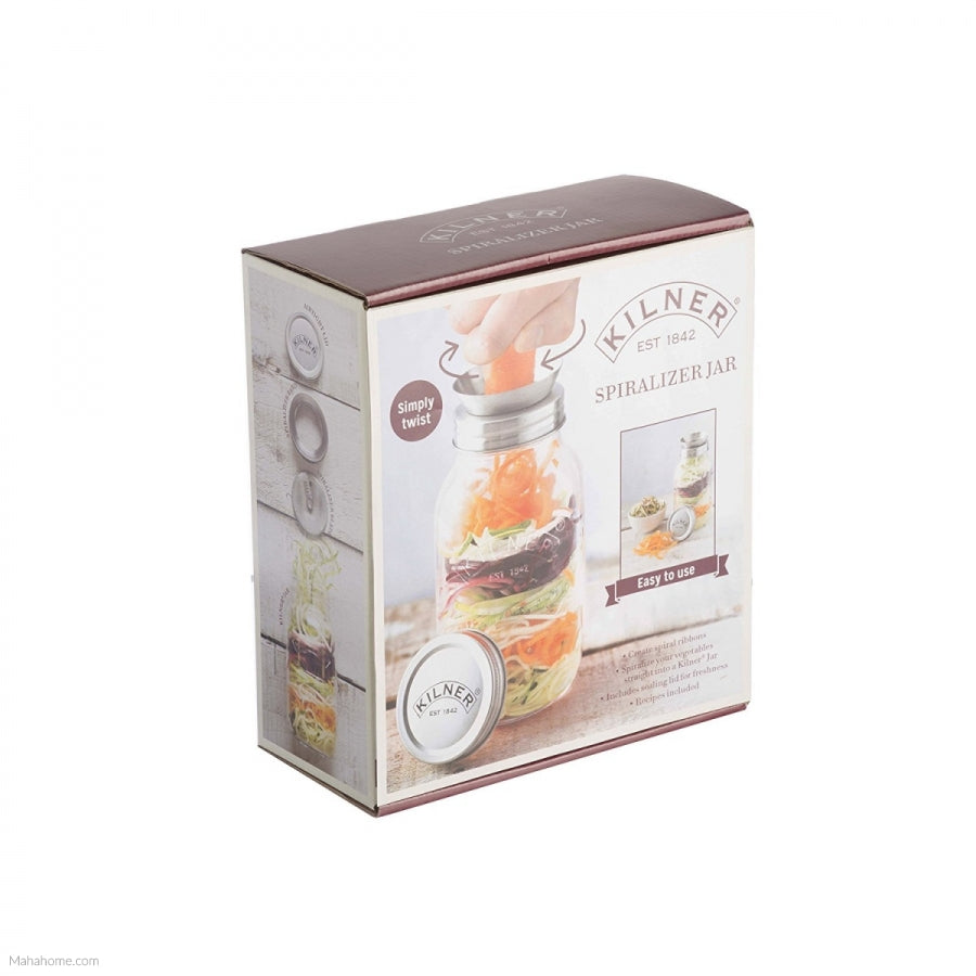 KILNER SPIRALIZER JAR SET WITH SPIRALIZER ATTACHMENT FRESH STORAGE. 0025815 \\\KD12250
