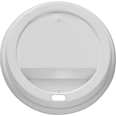 WHITE SIP THROUGH DOMED LID FOR 12OZ 16OZ PAPER CUPS 90MM 100/PK. 10451.16 \\\KD12263