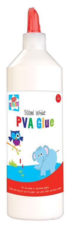 WHITE CRAFT PVA GLUE 500ML. SLVN \\\KD12280