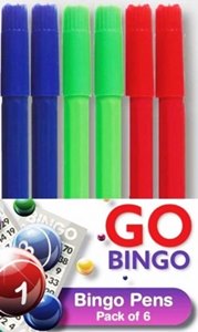 6 PACK BINGO MARKERS PENS. P2139 \\\KD12284