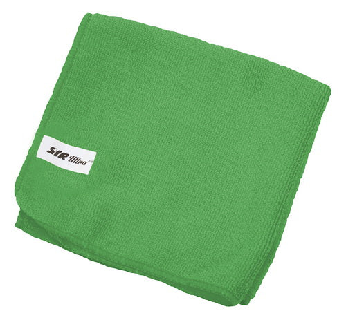 10 P/K SYR MICROFIBRE CLOTH 40CM X 40CM - GREEN. 992647 \\\KD12345