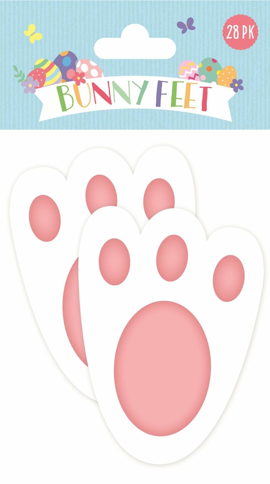 EASTER BUNNY RABBIT FEET 28/PK. 24411-BF \\\KD12410