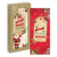 12 CHRISTMAS PORTRAIT CARDS - VINTAGE TAG. XAGGC903 \\\KD12419