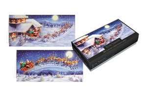 20 LUXURY CHRISTMAS GREETINGS CARDS - MAGICAL SANTA. XAGTC504 \\\KD12424