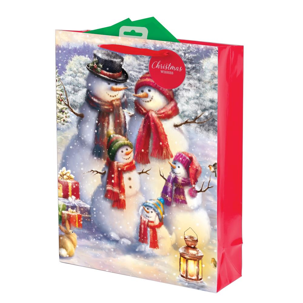 CHRISTMAS EXTRA LARGE GIFT BAG - SNOWMAN. XAKGB39X \\\KD12430