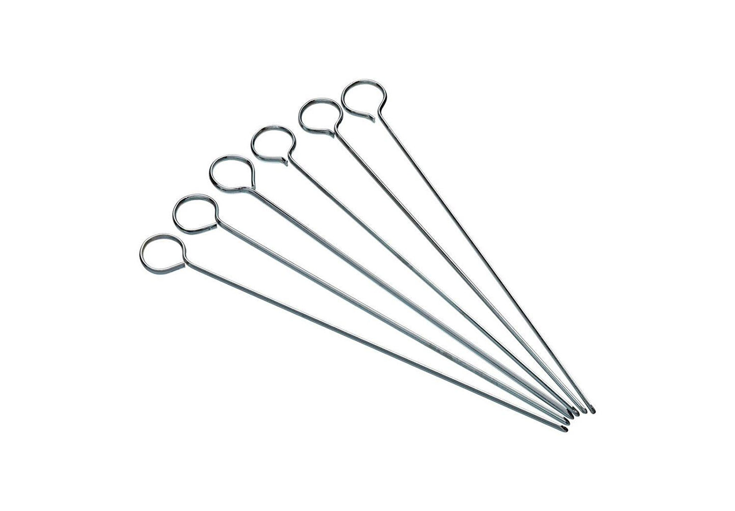 6 KITCHEN CRAFT METAL SKEWERS 20CM. KCSKWER20 \\\KD12448