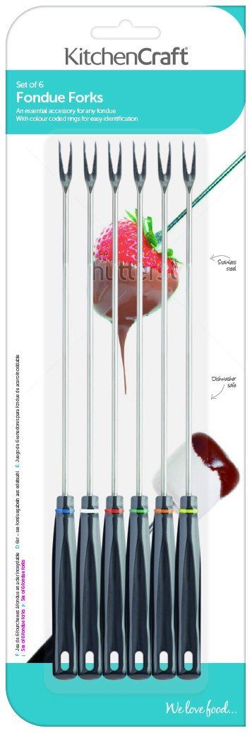6 KITCHEN CRAFT FONDUE FORKS]. KCFONDUEFK \\\KD12451