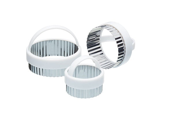 3 KITCHEN CRAFT FLUTED PASTRY CUTTERS. KCPASTRY3 \\\KD12474