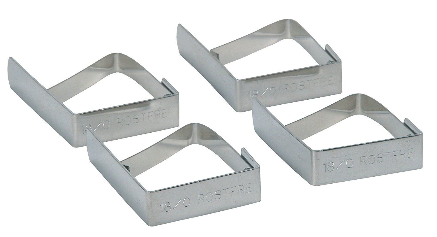 4 KITCHEN CRAFT STAINLESS STEEL TABLE CLOTH CLIPS. KCTABLECLIP \\\KD12479