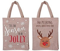 HESSAIN CHRISTMAS GIFT BAG. 9361 \\\KD12491