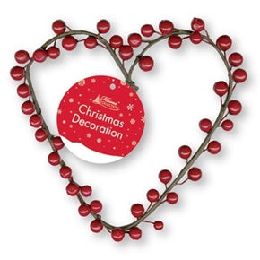 CHRISTMAS BERRIES WREATH 20CM. XDDCHE \\\KD12503