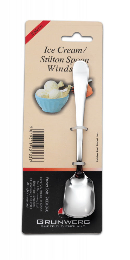 WINDSOR STAINLESS STEEL ICE CREAM SPOON 2/PK. 2ICEWDR/C 2ICEWSR \\\KD12530
