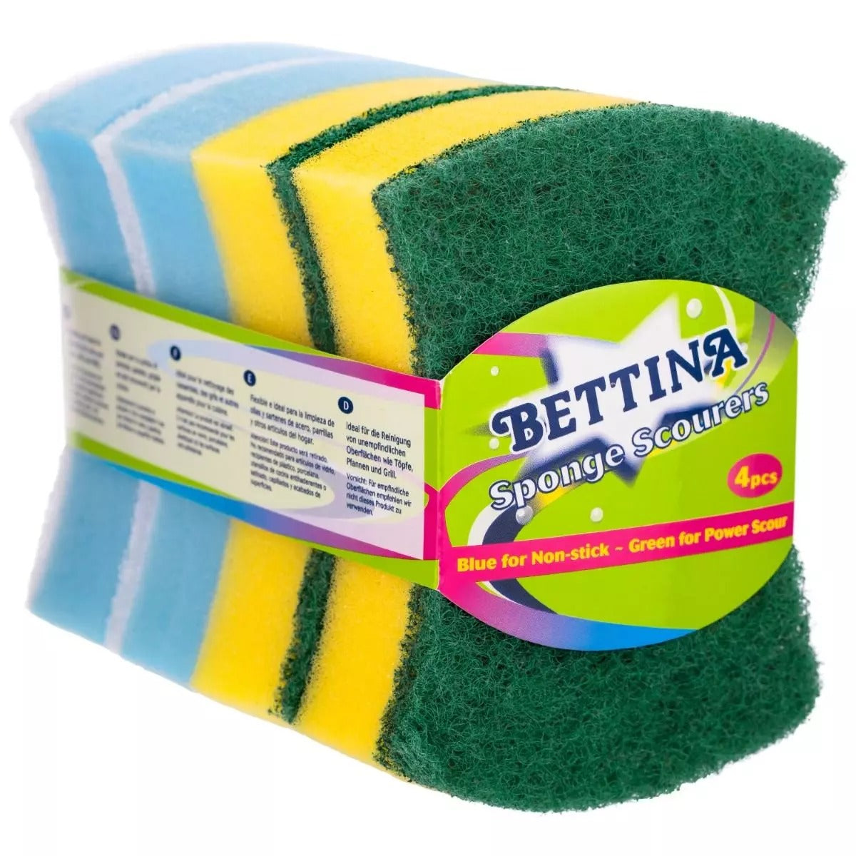 4 BETTINA BUTTERFLY POWER / NONSTICK SPONGE SCOURERS. B3574 \\\KD12570