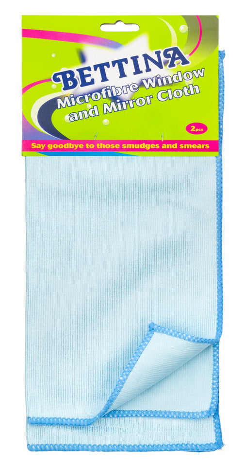 2 BETTINA MICROFIBRE WINDOW AND MIRROR CLOTH. B401 \\\KD12573