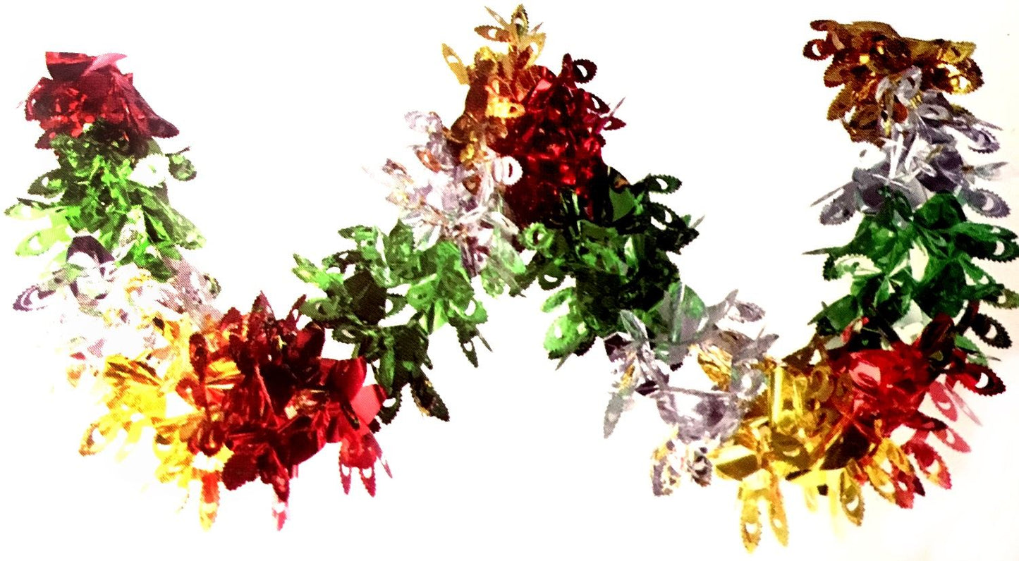 PEACOCK FOIL GARLAND 2.7M. HBA014 \\\KD12576