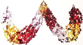 FLORAL FOIL GARLAND 2.7M. HBA016 \\\KD12578