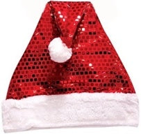 SEQUIN SANTA HAT. HBE001 \\\KD12587